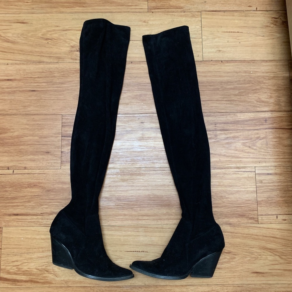 Jeffrey Campbell suede thigh highs